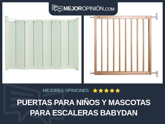 Puertas para niños y mascotas Para escaleras BabyDan