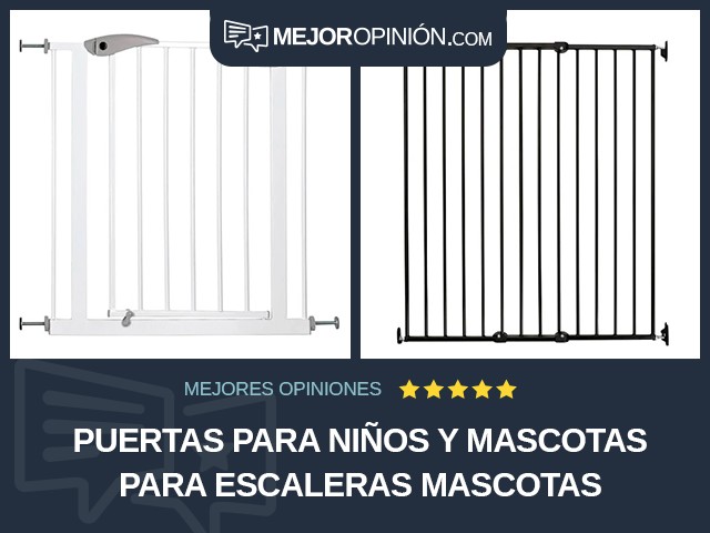 Puertas para niños y mascotas Para escaleras Mascotas