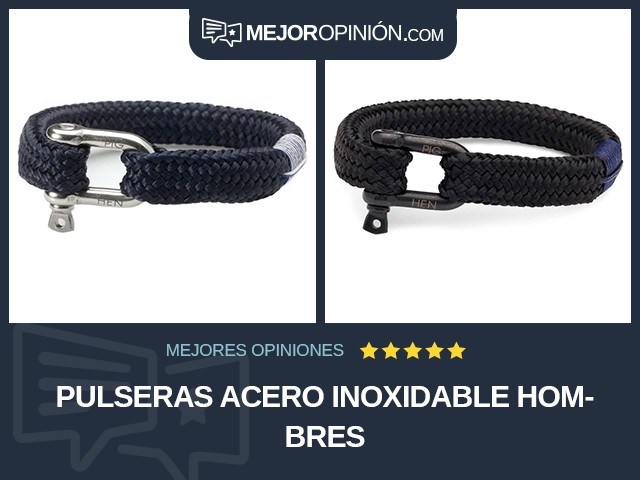 Pulseras Acero inoxidable Hombres