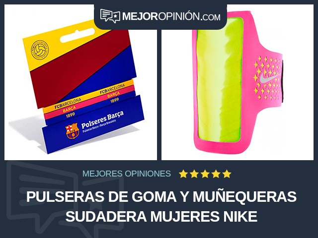 Pulseras de goma y muñequeras sudadera Mujeres Nike