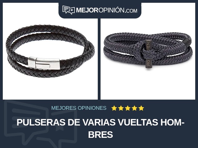 Pulseras De varias vueltas Hombres