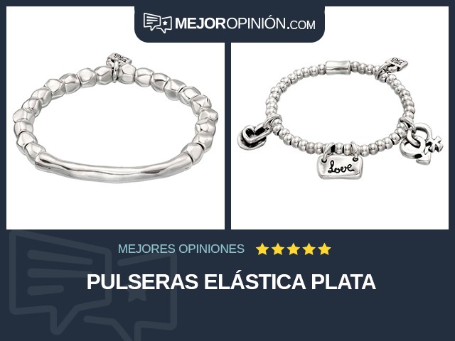 Pulseras Elástica Plata