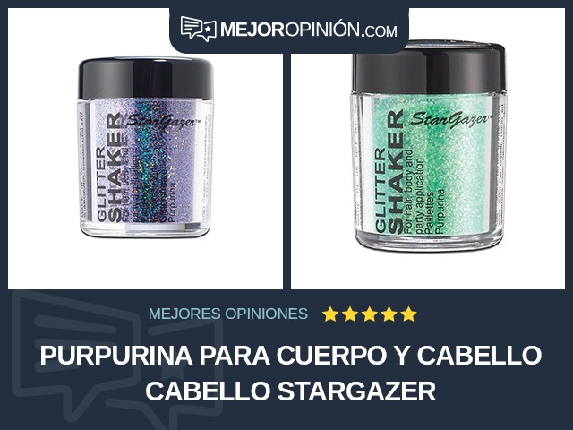 Purpurina para cuerpo y cabello Cabello Stargazer