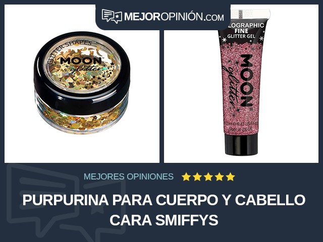 Purpurina para cuerpo y cabello Cara Smiffys