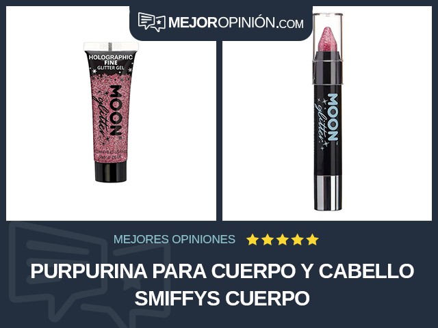 Purpurina para cuerpo y cabello Smiffys Cuerpo