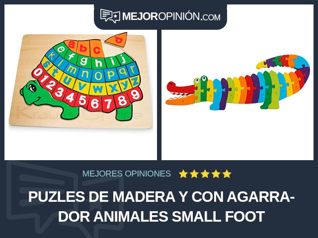 Puzles de madera y con agarrador Animales small foot