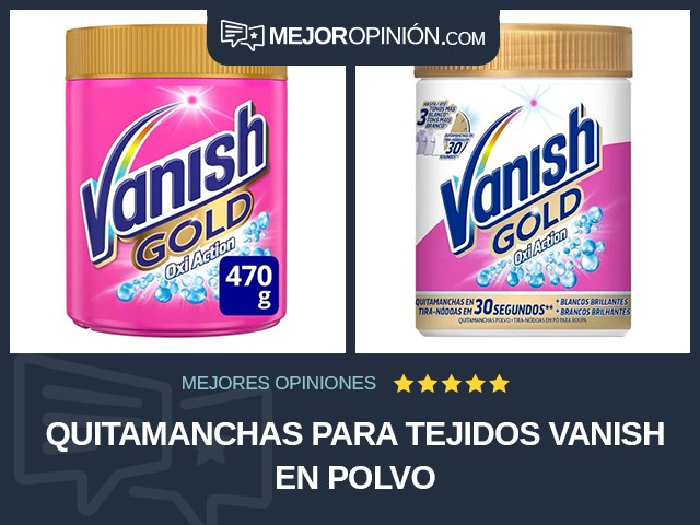 Quitamanchas para tejidos Vanish En polvo