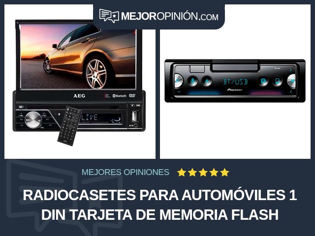 Radiocasetes para automóviles 1 DIN Tarjeta de memoria flash