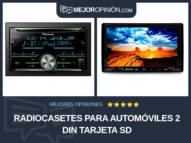 Radiocasetes para automóviles 2 DIN Tarjeta SD