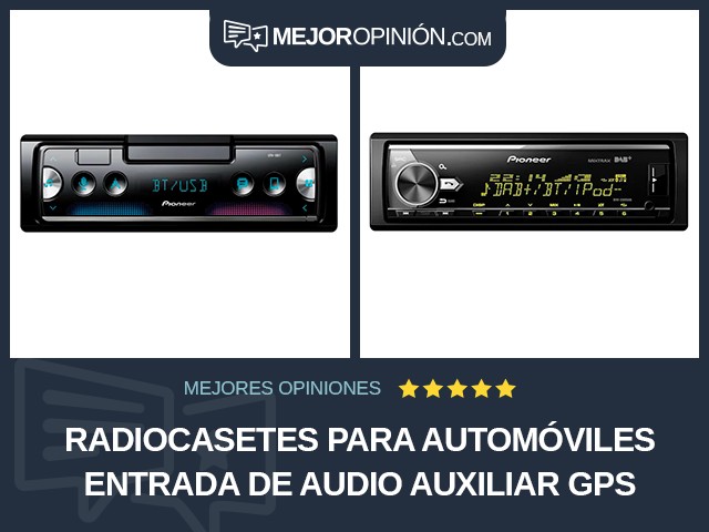 Radiocasetes para automóviles Entrada de audio auxiliar GPS