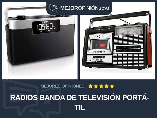 Radios Banda de televisión Portátil