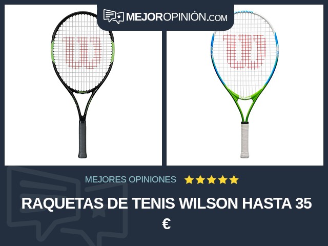 Raquetas de tenis Wilson Hasta 35 €