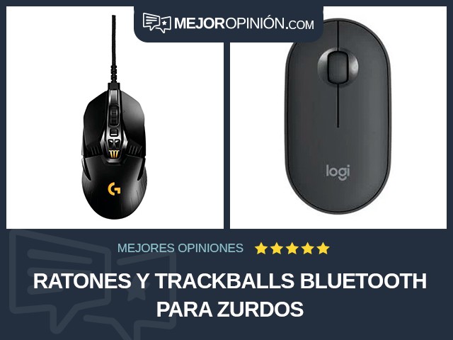 Ratones y trackballs Bluetooth Para zurdos