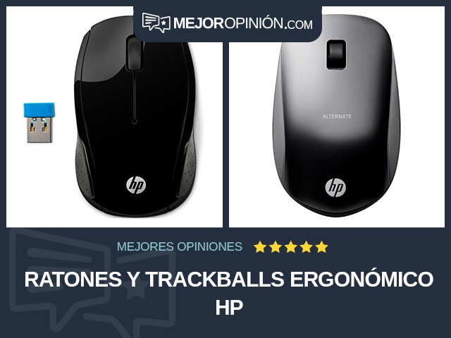 Ratones y trackballs Ergonómico HP