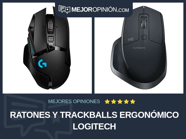 Ratones y trackballs Ergonómico Logitech