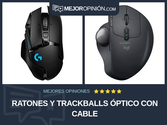 Ratones y trackballs Óptico Con cable