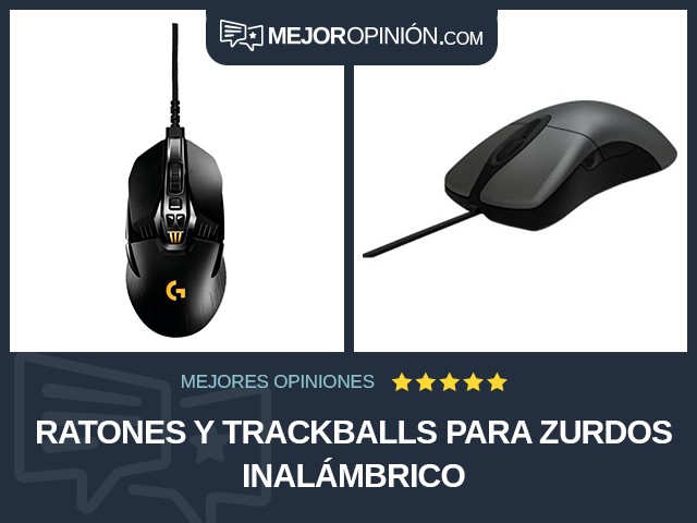 Ratones y trackballs Para zurdos Inalámbrico