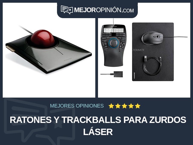 Ratones y trackballs Para zurdos Láser