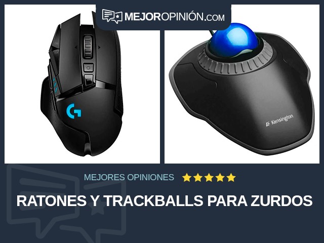 Ratones y trackballs Para zurdos