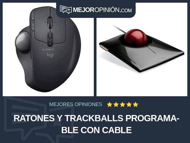 Ratones y trackballs Programable Con cable