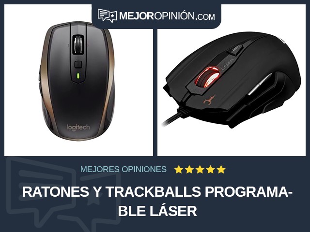 Ratones y trackballs Programable Láser