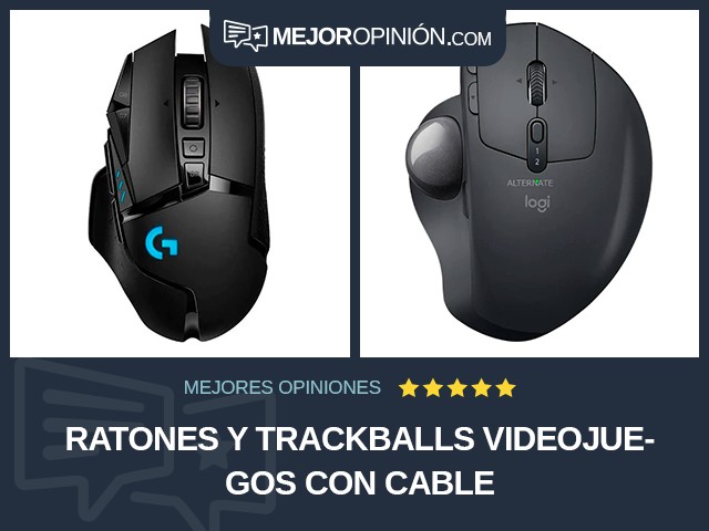 Ratones y trackballs Videojuegos Con cable