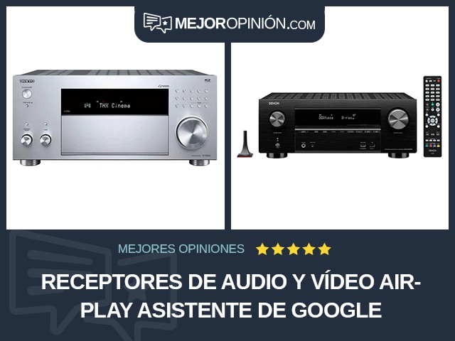 Receptores de audio y vídeo AirPlay Asistente de Google