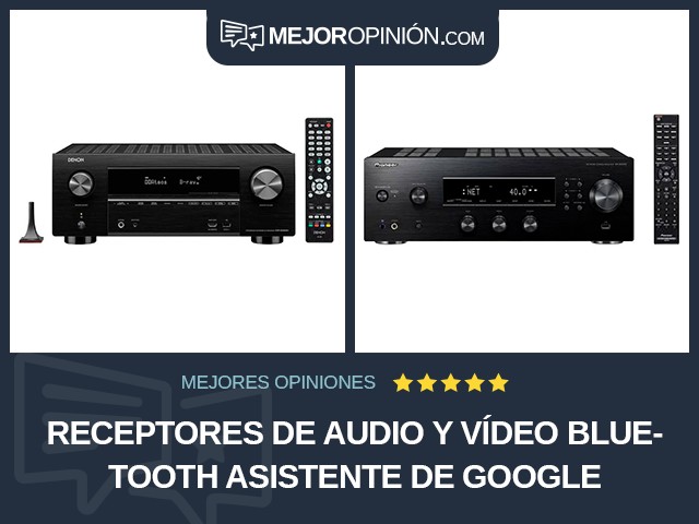 Receptores de audio y vídeo Bluetooth Asistente de Google