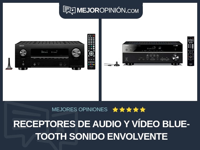 Receptores de audio y vídeo Bluetooth Sonido envolvente