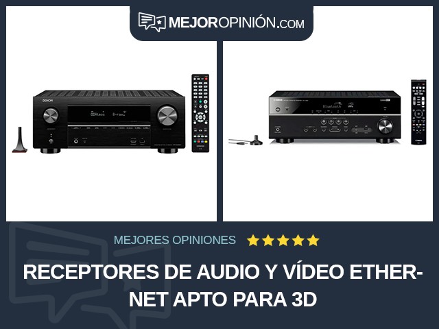 Receptores de audio y vídeo Ethernet Apto para 3D