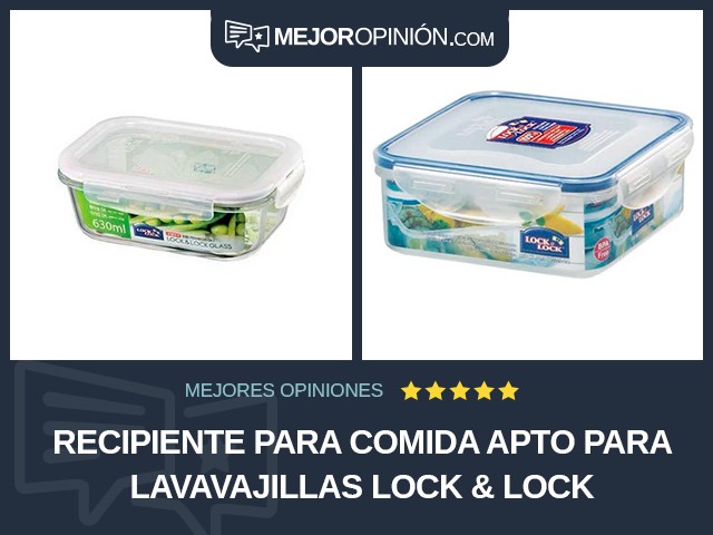 Recipiente para comida Apto para lavavajillas Lock & Lock