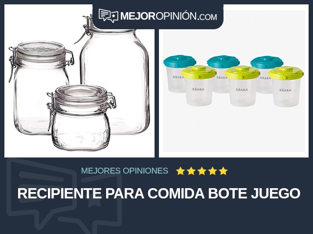 Recipiente para comida Bote Juego