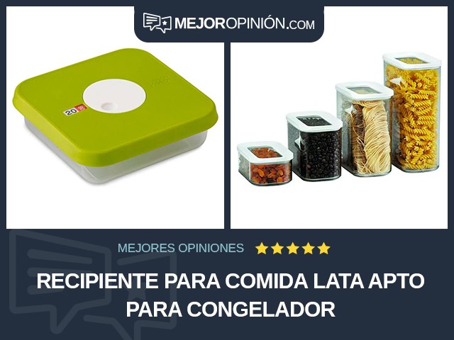 Recipiente para comida Lata Apto para congelador