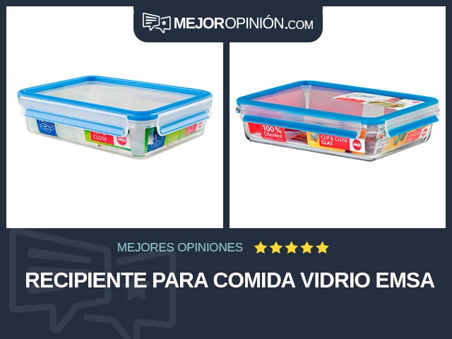 Recipiente para comida Vidrio EMSA