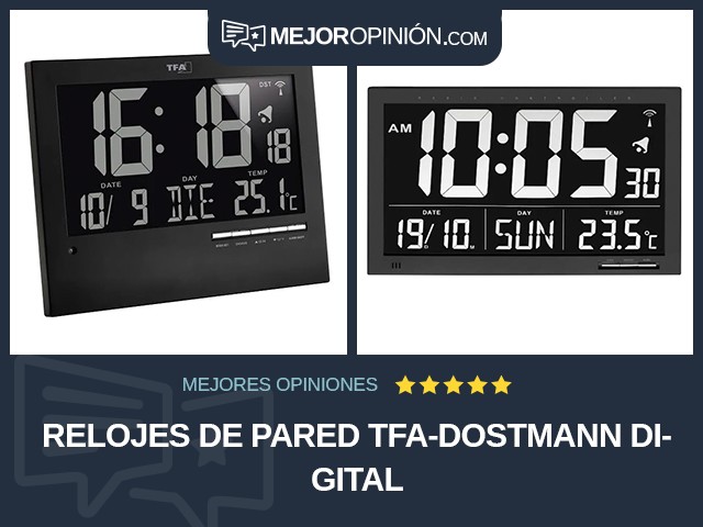 Relojes de pared TFA-Dostmann Digital