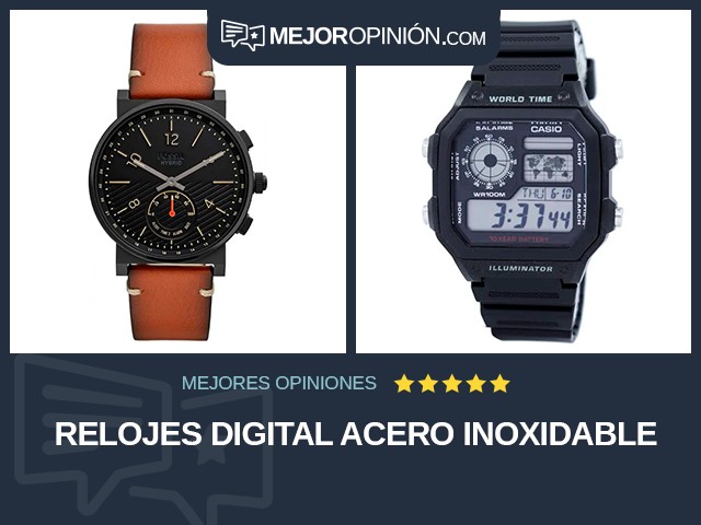 Relojes Digital Acero inoxidable