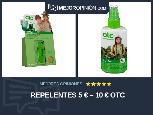 Repelentes 5 € – 10 € OTC