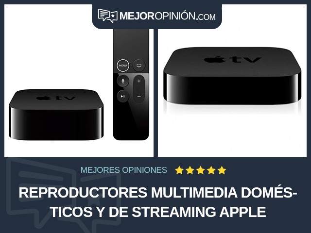 Reproductores multimedia domésticos y de streaming Apple