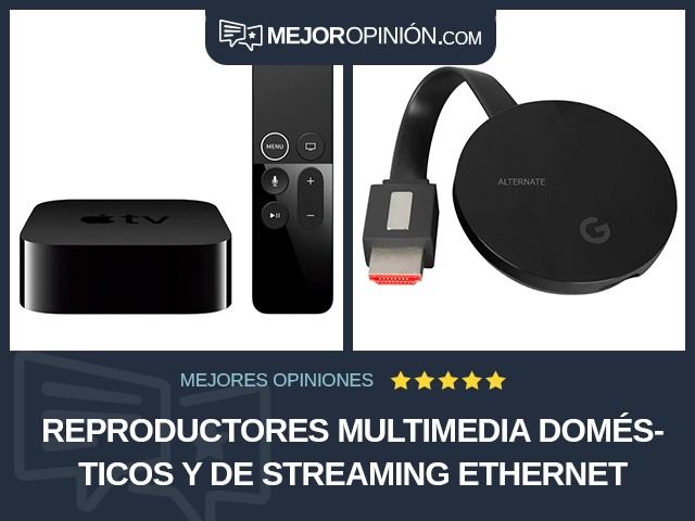 Reproductores multimedia domésticos y de streaming Ethernet