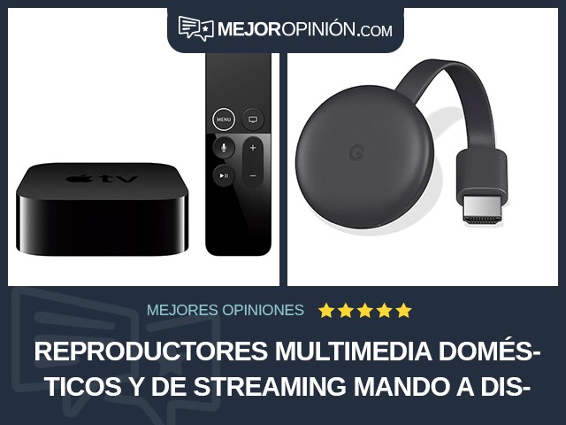 Reproductores multimedia domésticos y de streaming Mando a distancia incluido