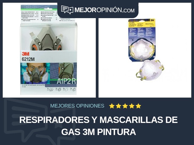 Respiradores y mascarillas de gas 3M Pintura