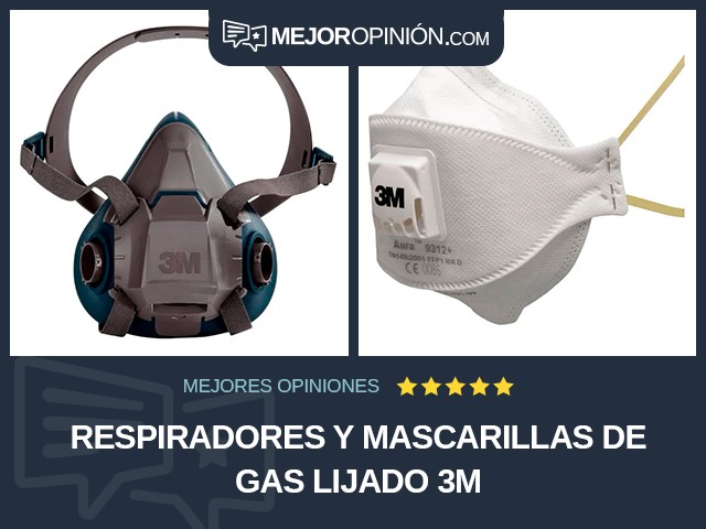 Respiradores y mascarillas de gas Lijado 3M