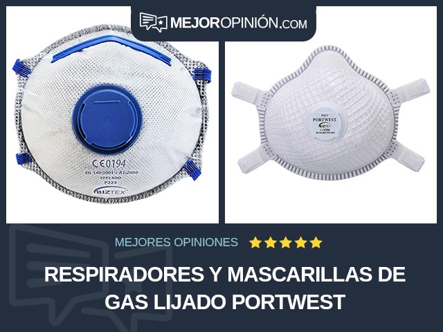 Respiradores y mascarillas de gas Lijado Portwest