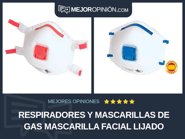Respiradores y mascarillas de gas Mascarilla facial Lijado