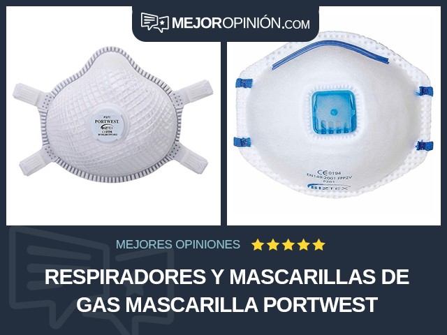 Respiradores y mascarillas de gas Mascarilla Portwest