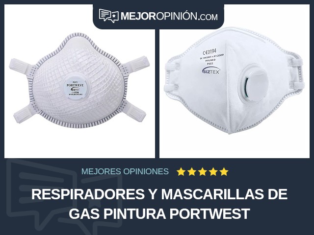 Respiradores y mascarillas de gas Pintura Portwest