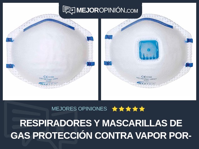 Respiradores y mascarillas de gas Protección contra vapor Portwest