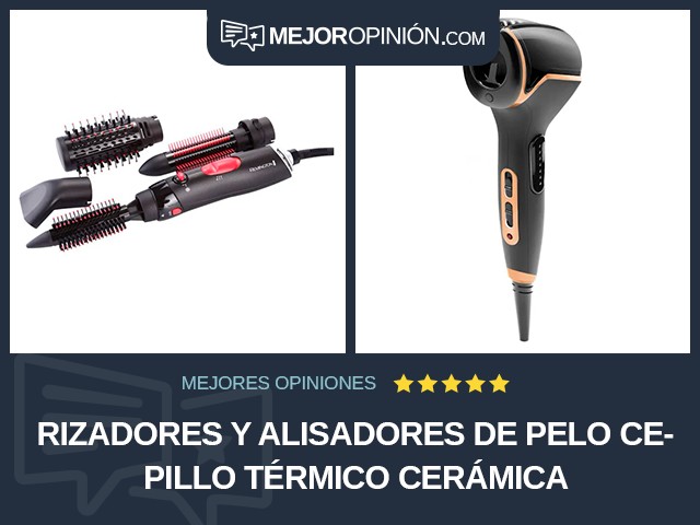 Rizadores y alisadores de pelo Cepillo térmico Cerámica