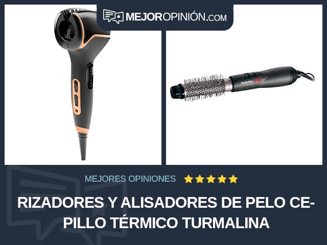 Rizadores y alisadores de pelo Cepillo térmico Turmalina