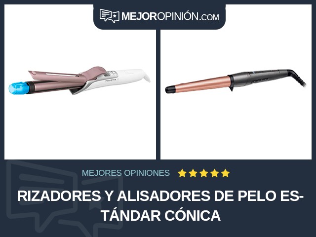 Rizadores y alisadores de pelo Estándar Cónica